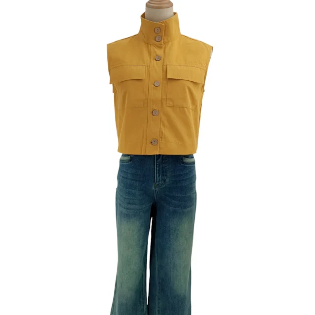 ADDIE SLEEVELESS BLOSE VEST (O-BVT75558)