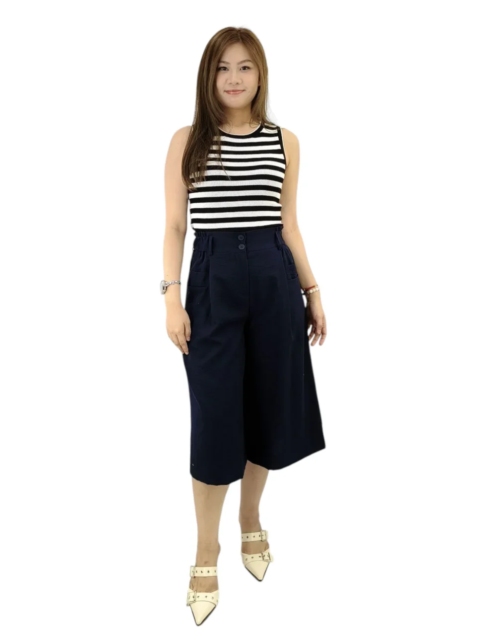 NELL STRIPPED KNIT TOP — view 2