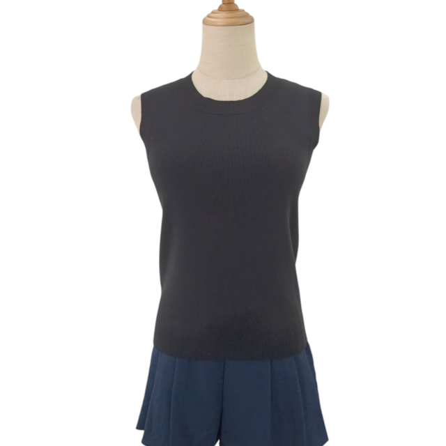 MIYA SLEEVELESS KNIT TOP （V-KV30549)
