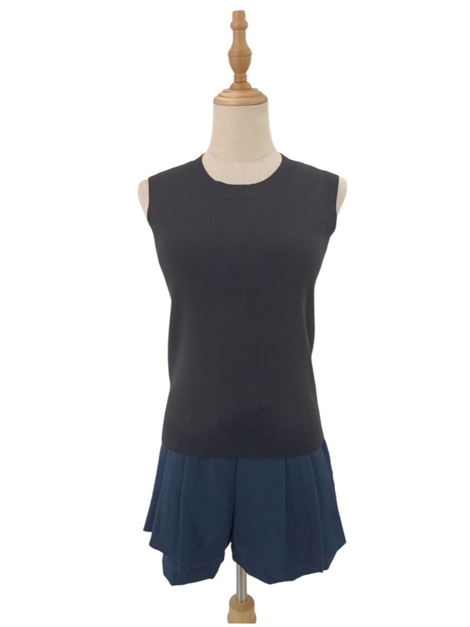 MIYA SLEEVELESS KNIT TOP （V-KV30549)