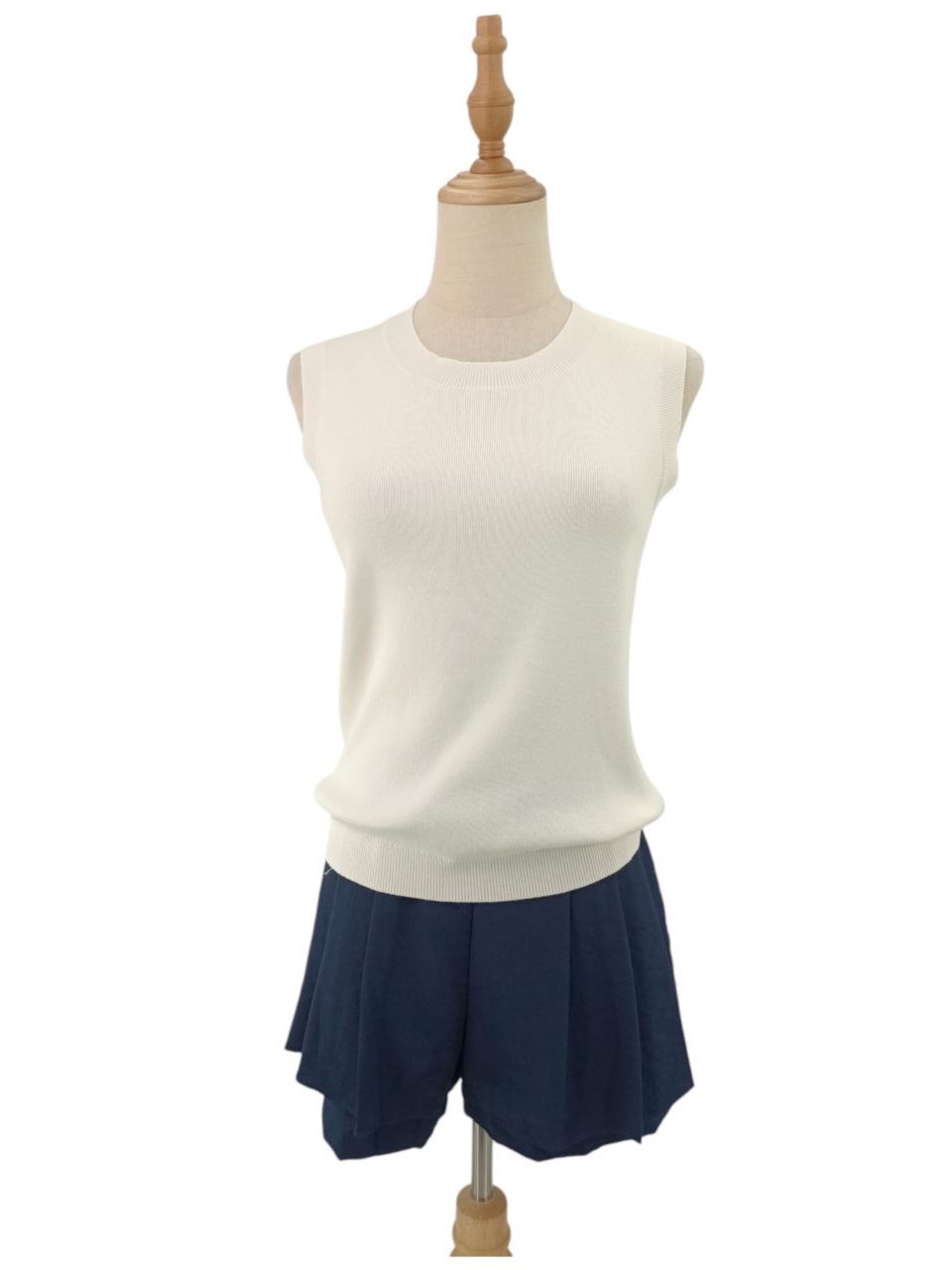 MIYA SLEEVELESS KNIT TOP （V-KV30549)