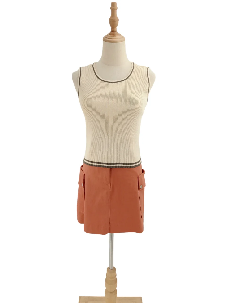 EBONY SLEEVELESS KNIT TOP — view 6