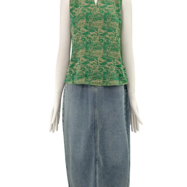JUDY PRINTED SLEEVES TOP (N-BV75635)