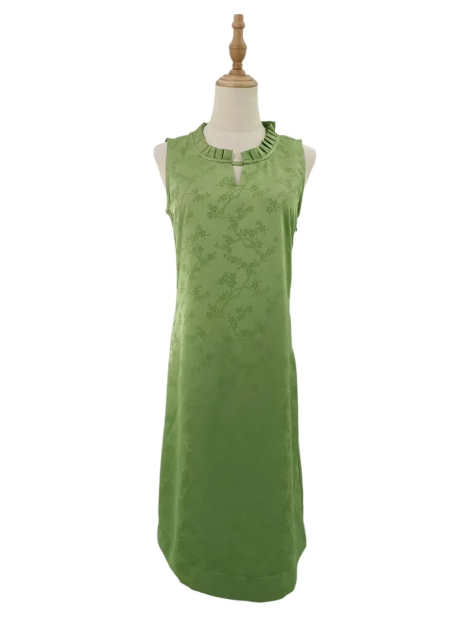 ROSIE SLEEVELESS CHINESE PRINTED DRESS