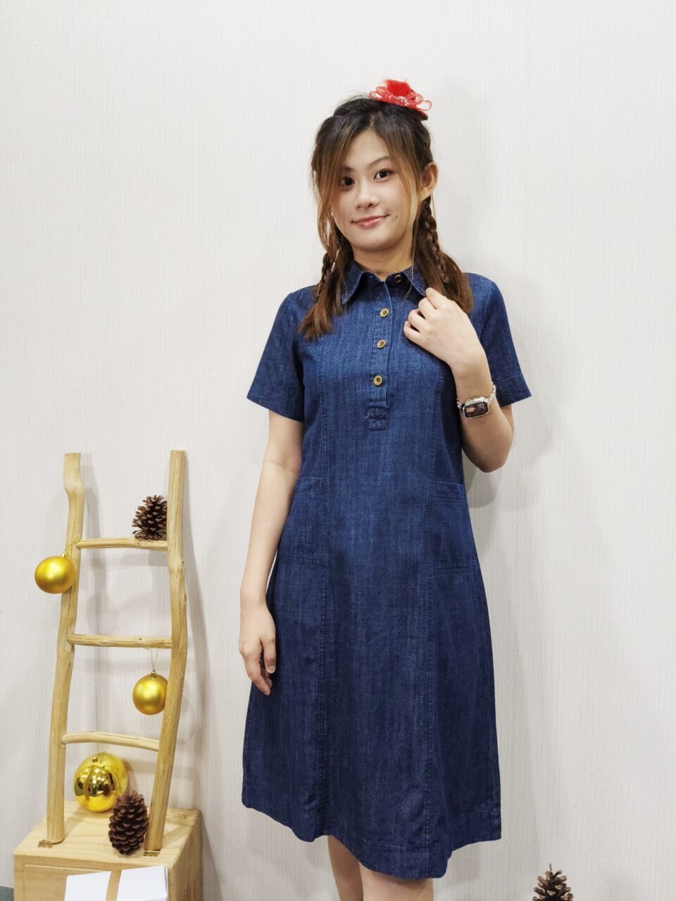 SIAN DENIM DRESS (N-JDRS75663)