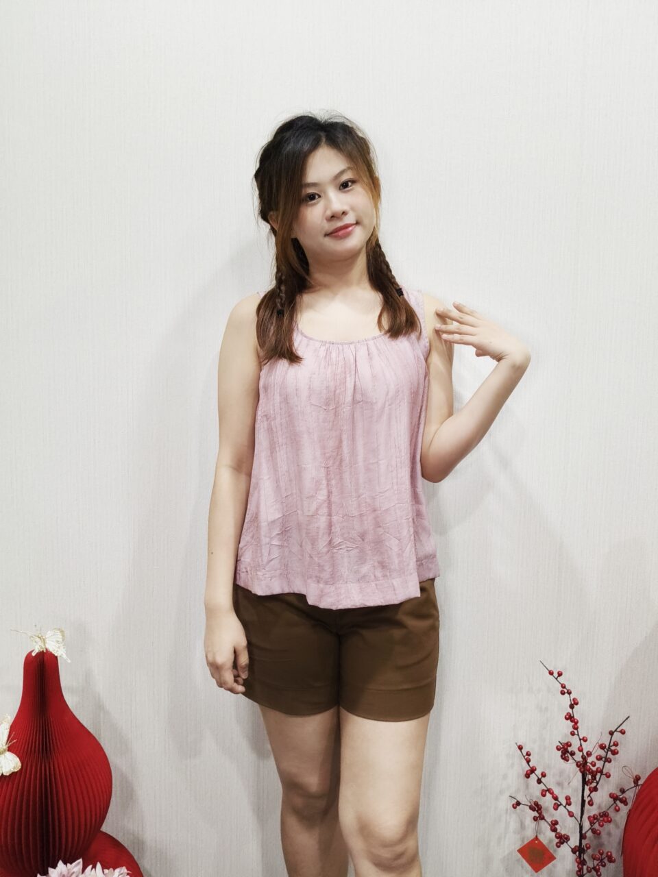 IRENE SLEEVELESS BLOUSE (W-BV75668)