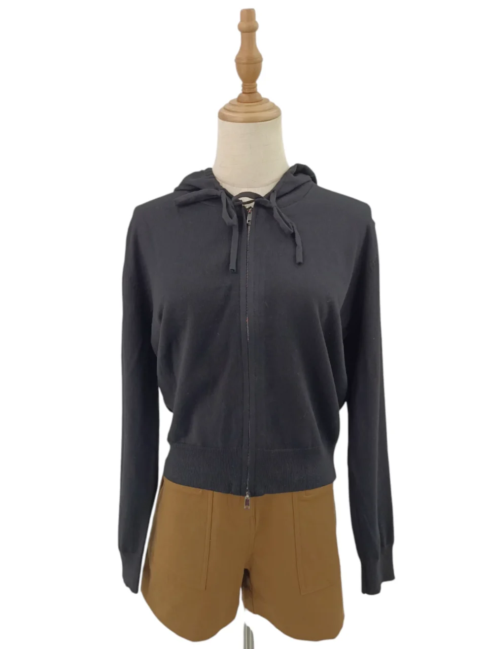 JAYA LONG SLEEVE CARDIGAN WITH HOODIE — view 4