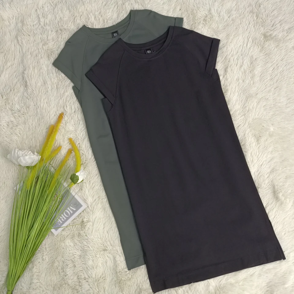 ANA CAP SLEEVE T SHIRT DRESS — view 3