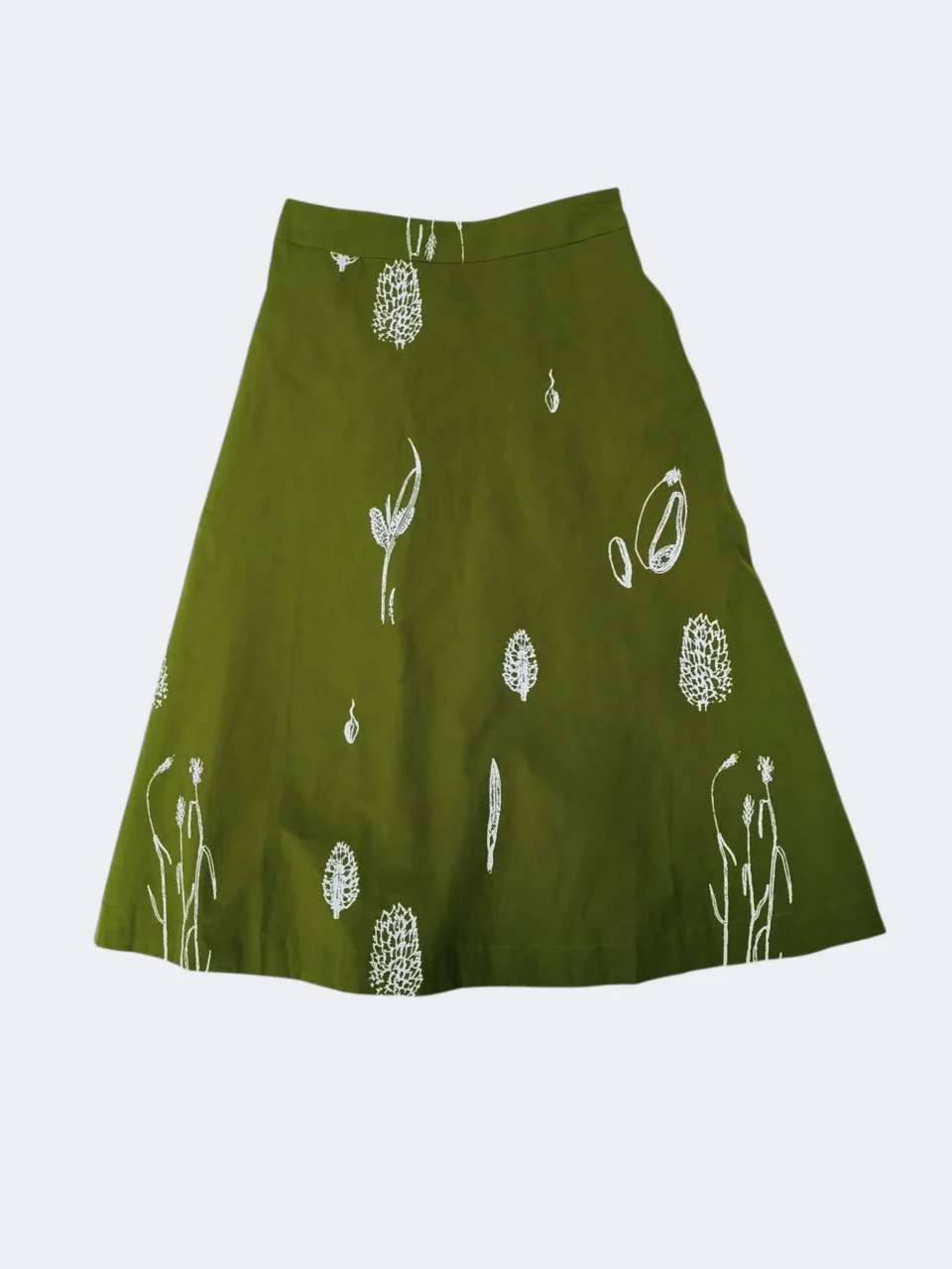 RIA PRINTED MIDI A LINE SKIRT — view 3
