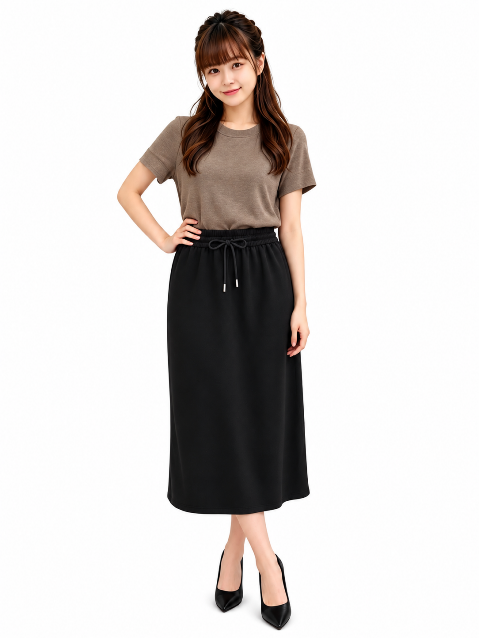 SAFA ESSENTIAL ESSENTIAL RIBBED TEE(V-TS47538)