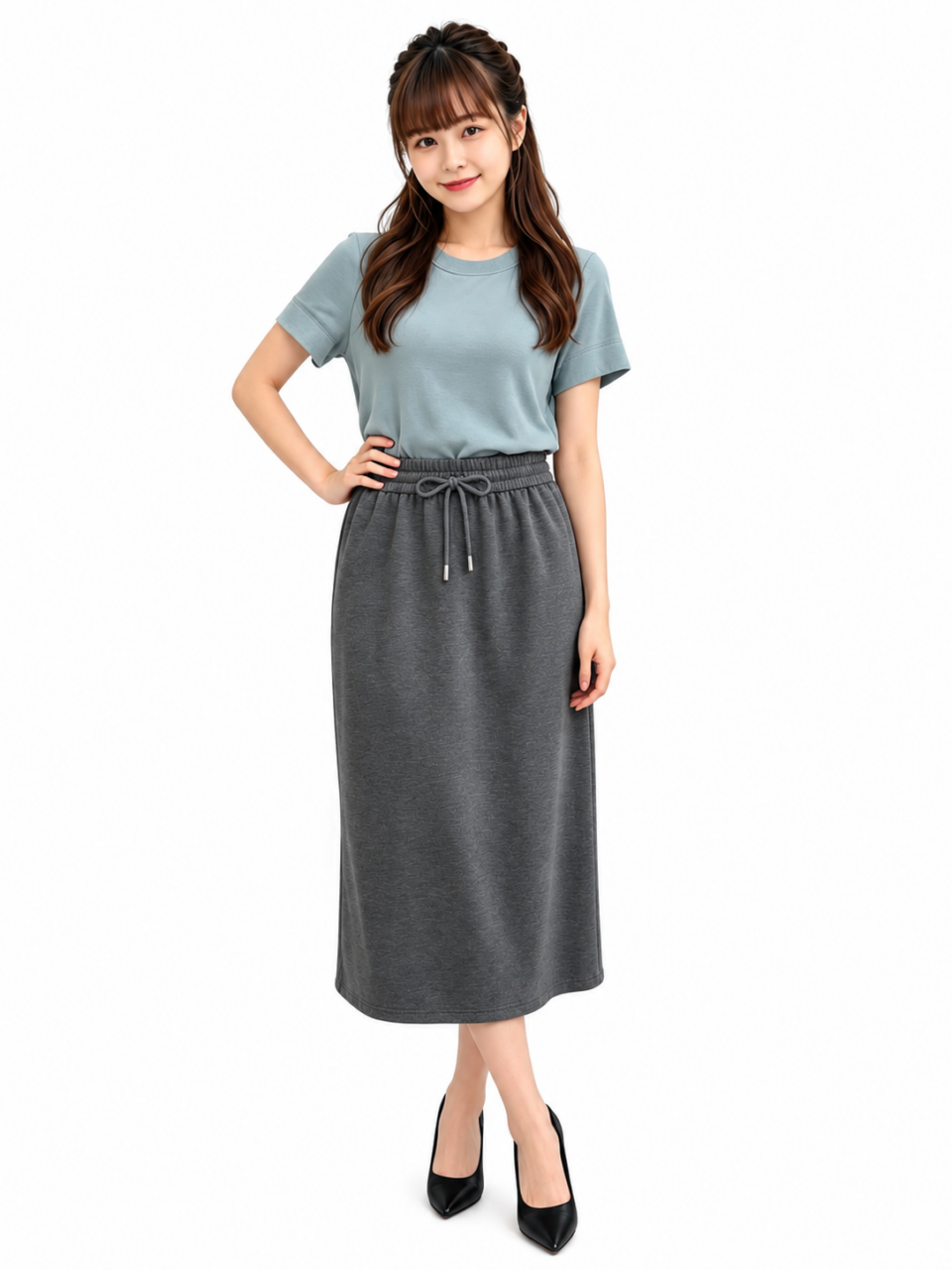 SAFA ESSENTIAL ESSENTIAL RIBBED TEE(V-TS47538)