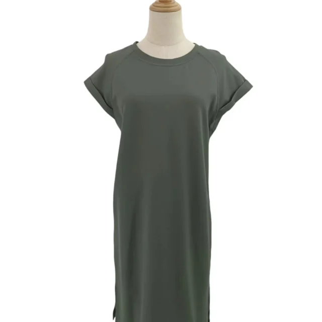 ANA CAP SLEEVE T SHIRT DRESS (V-TDRC47262)