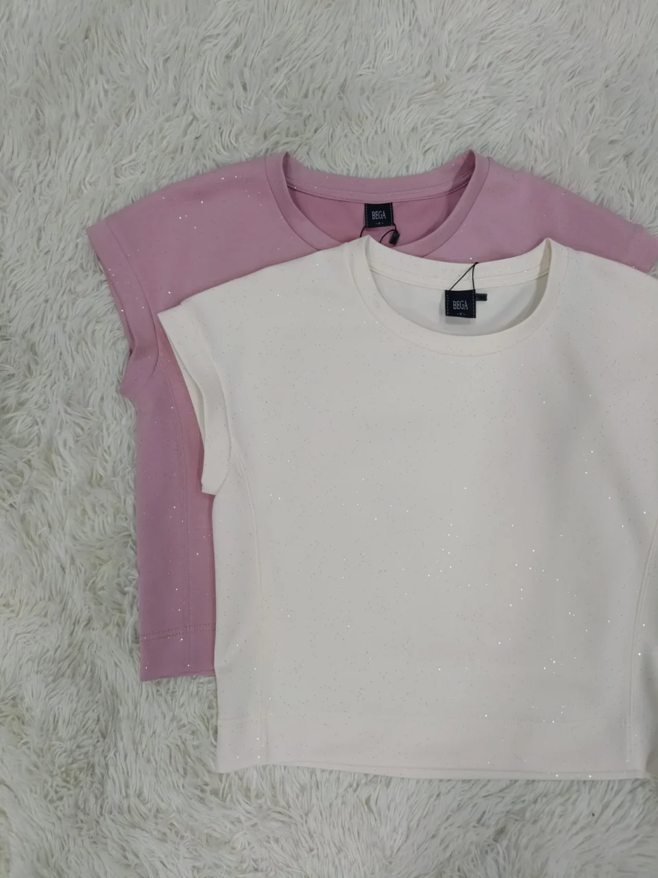 JENNA GLITTER CAP SLEEVE TOP — view 3