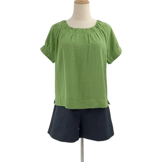 TILLY SHORT SLEEVE BLOUSE (W-BS75559)