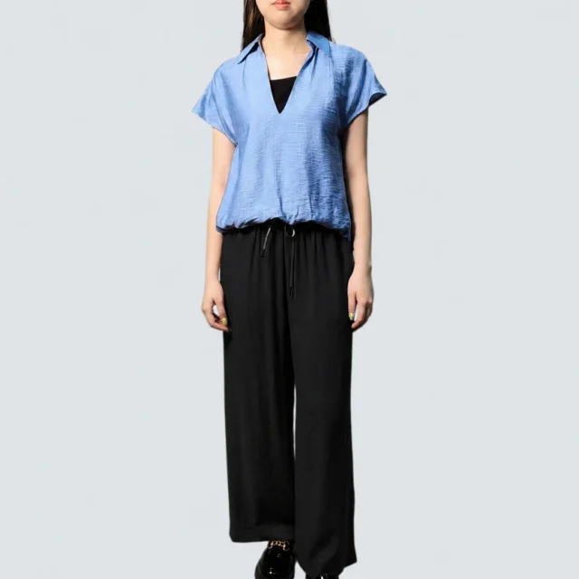 CASEY RELAXED DRAWSTRING WIDE LEG PANTS