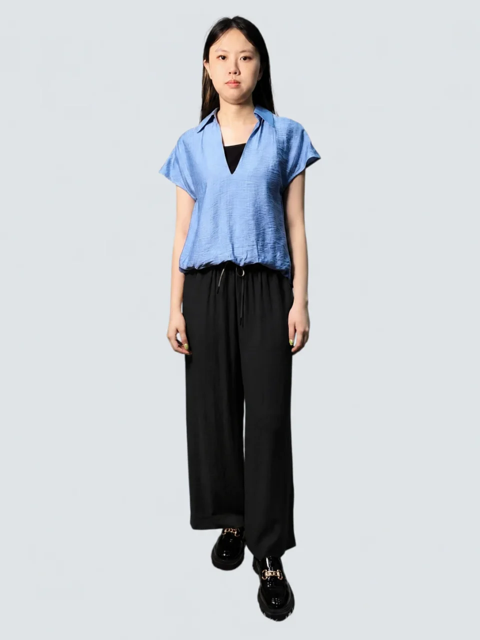 CASEY RELAXED DRAWSTRING WIDE LEG PANTS