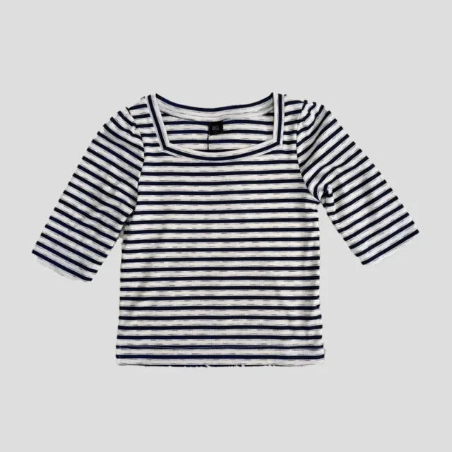 Tess Square Neck Stripe Top