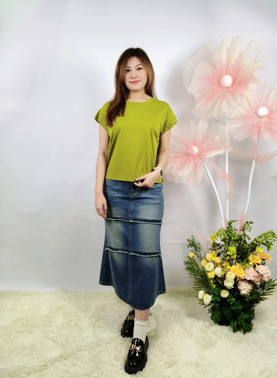 TAYLOR STYLISH DENIM SKIRT — view 3