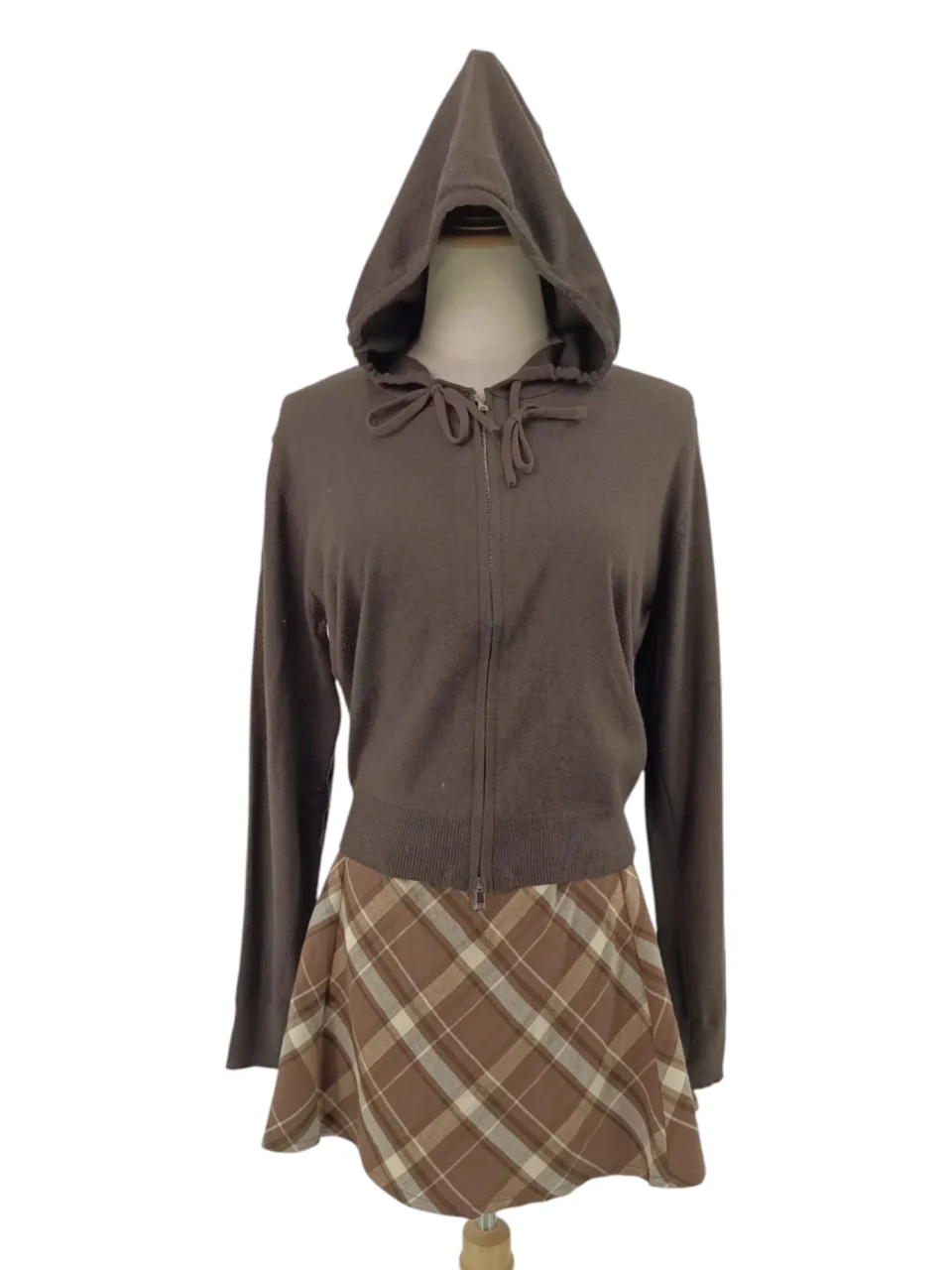 JAYA LONG SLEEVE CARDIGAN WITH HOODIE — view 3
