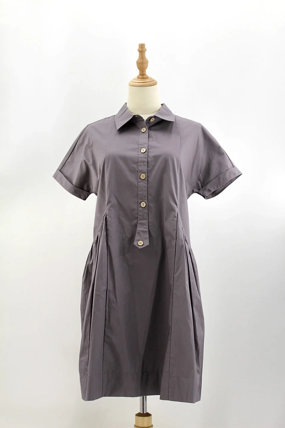 MIA CASUAL COLLAR BUTTON DOWN DRESS — view 3