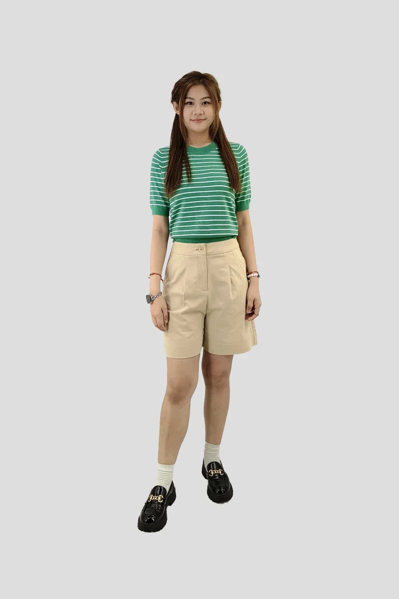 Aria Pleat Shorts — view 2