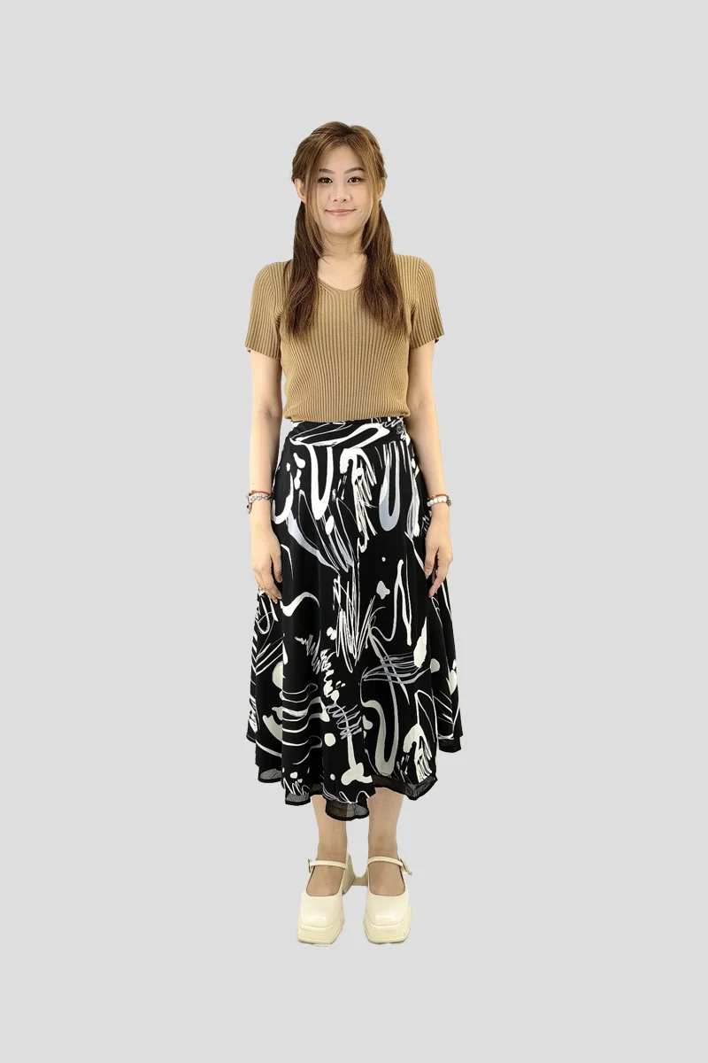 Nora Flowy Print Skirt — view 3