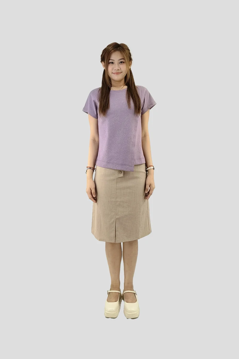 Casual Front-Slit Skirt — view 3