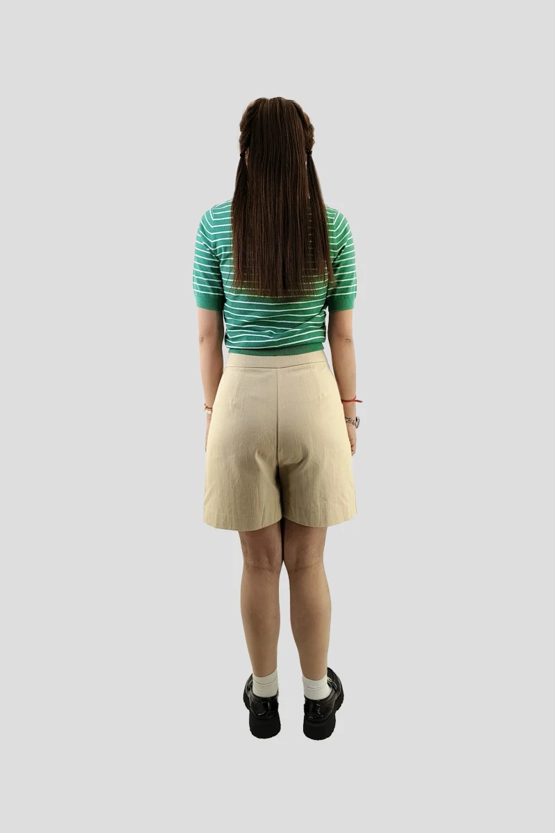 Aria Pleat Shorts — view 3
