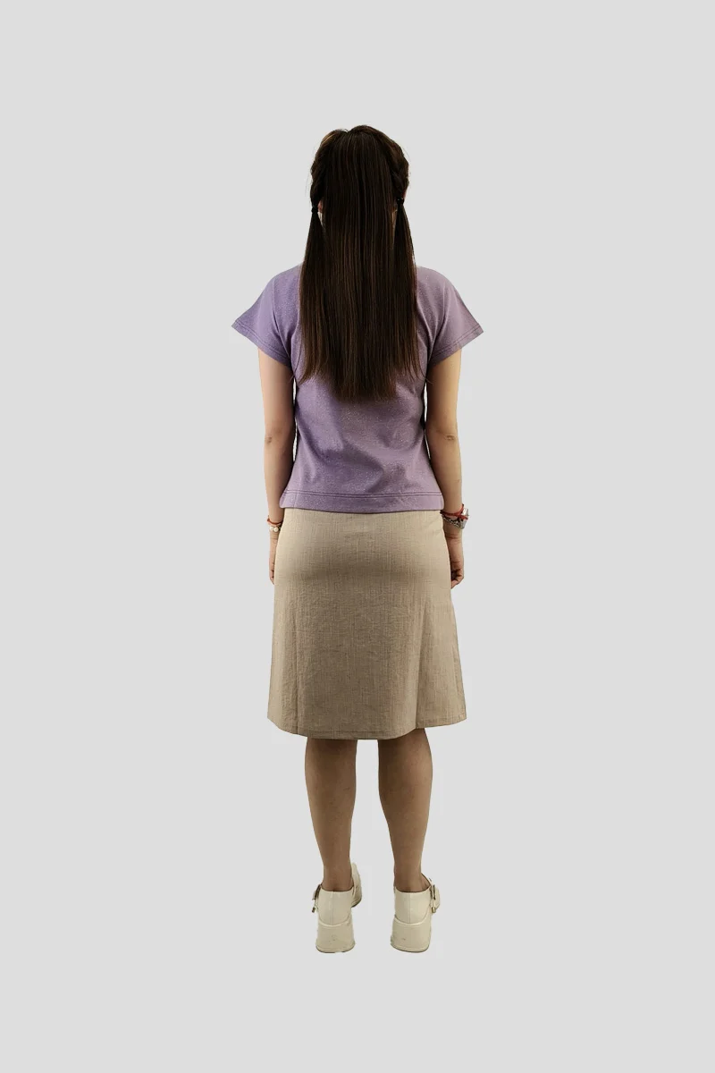 Casual Front-Slit Skirt — view 4