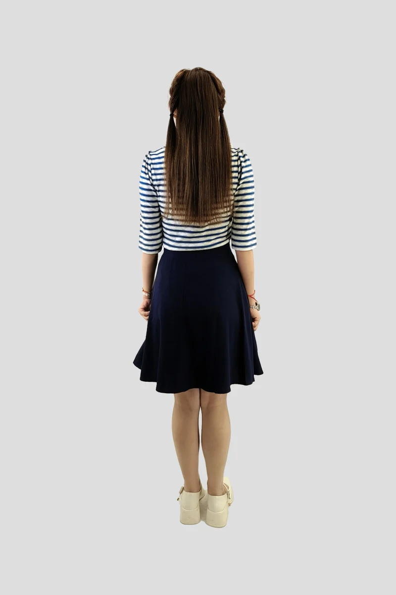 Tess Square Neck Stripe Top — view 3