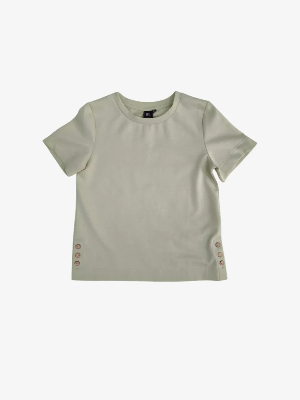 TIA SIDE BUTTON DETAIL TEE