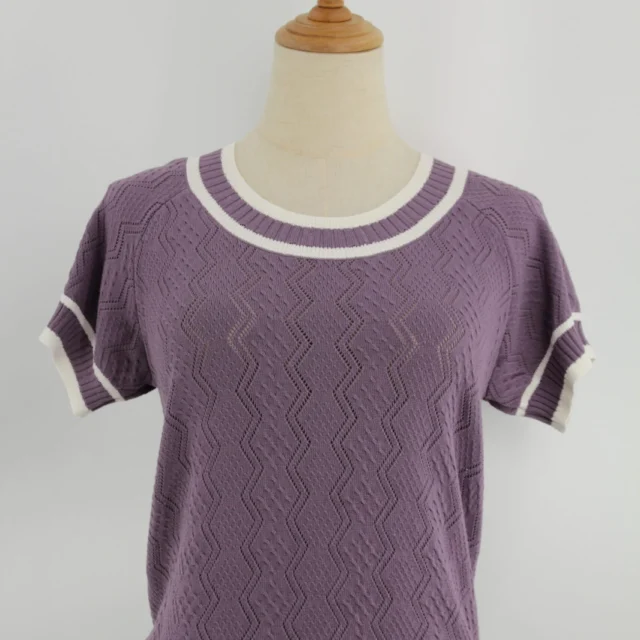 ASHLEY CASUAL KNIT TOP （O-KS30519)