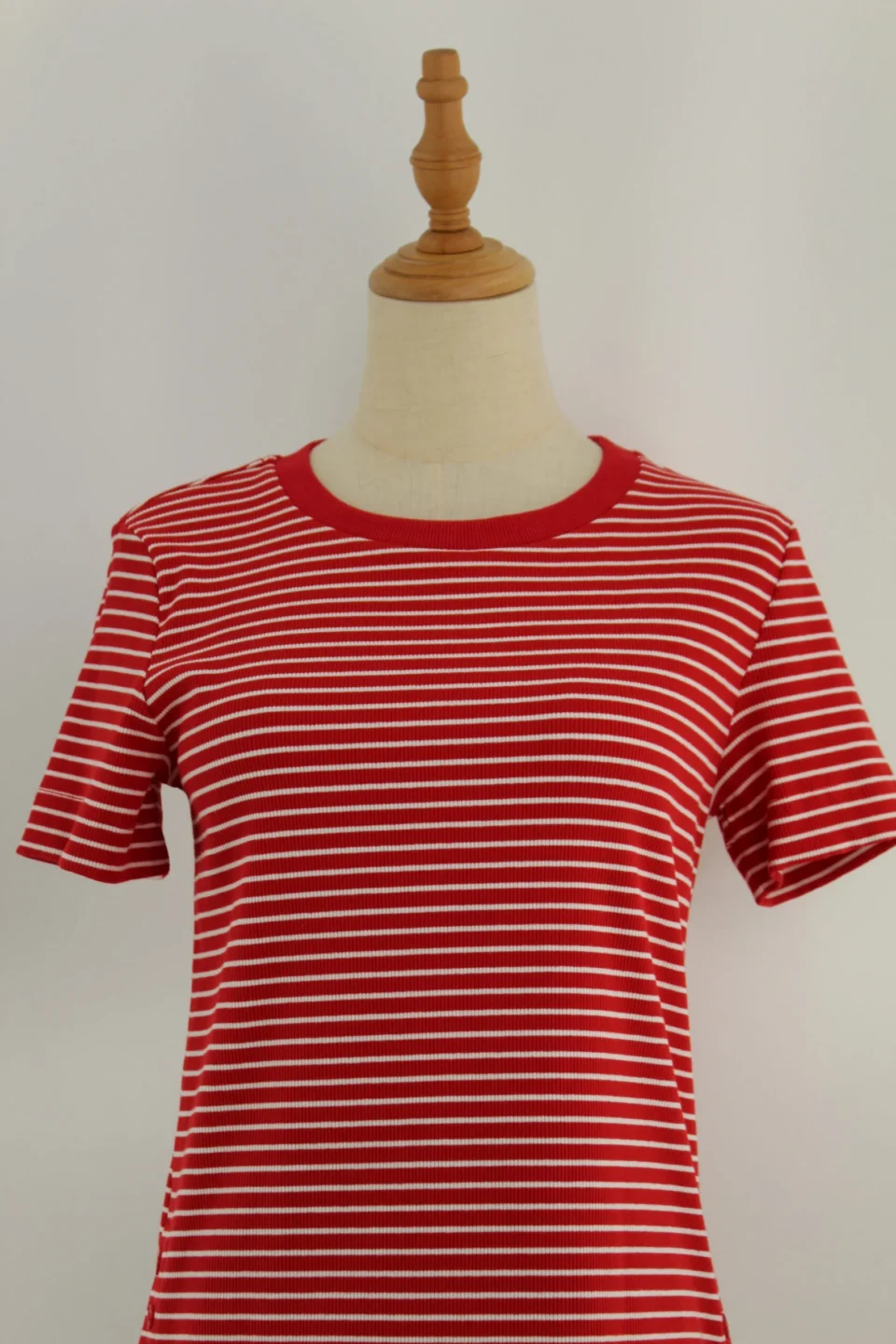 CORAL CASUAL STRIPED TOP — view 3