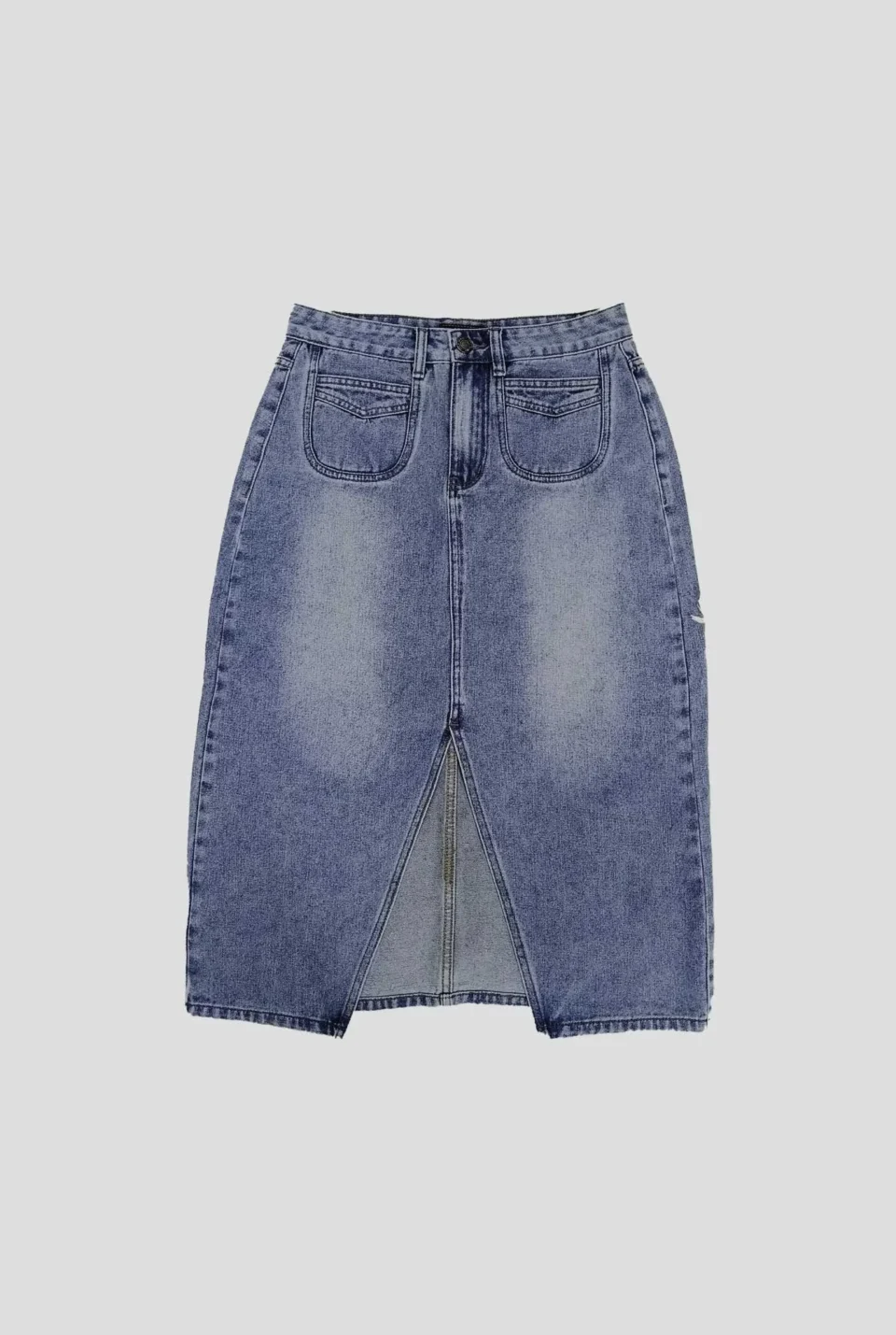 Freya Split Hem Jean Skirt
