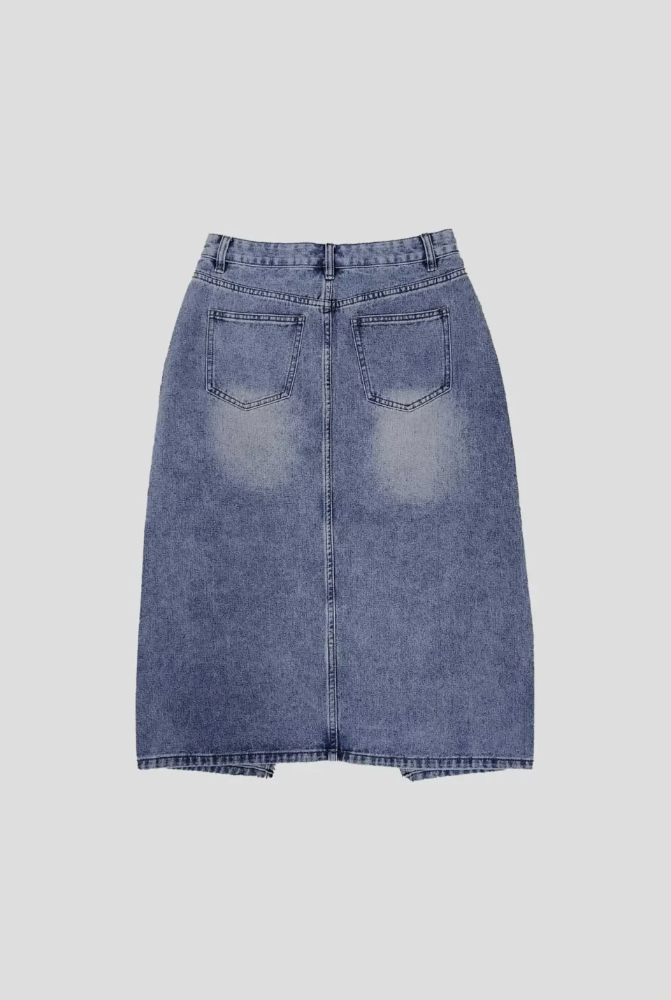 Freya Split Hem Jean Skirt — view 2