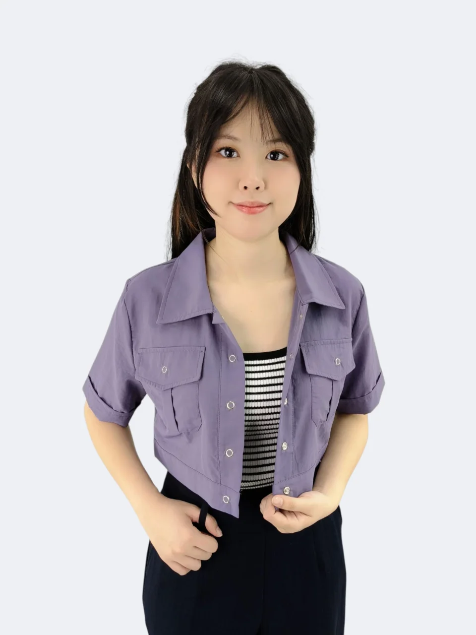 DEVON UTILITY CROP JACKET — view 3