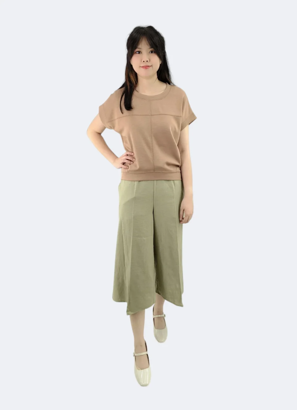 JUDE SOLID COLOR CROP TEE — view 4