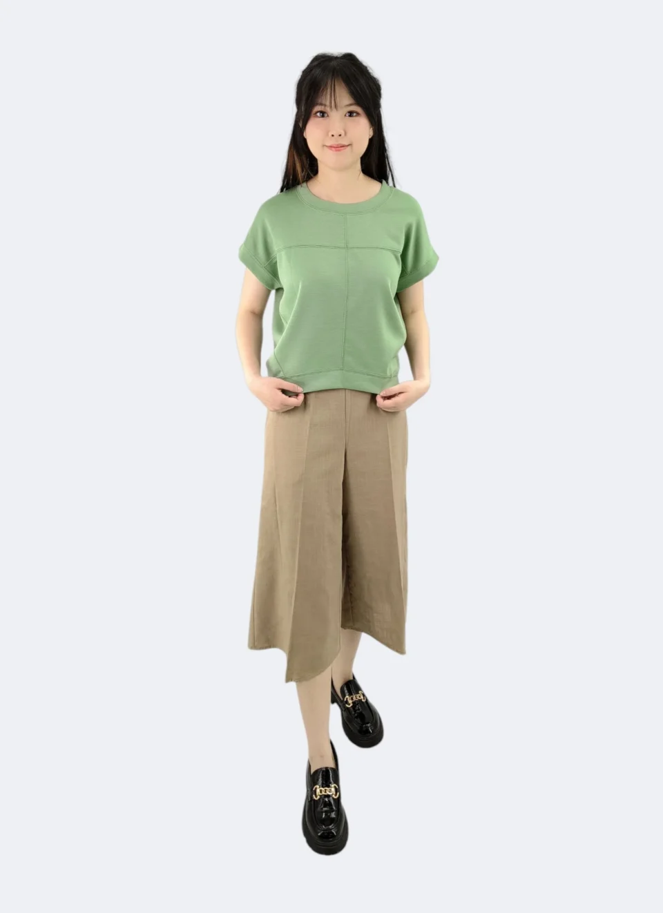 JUDE SOLID COLOR CROP TEE — view 3