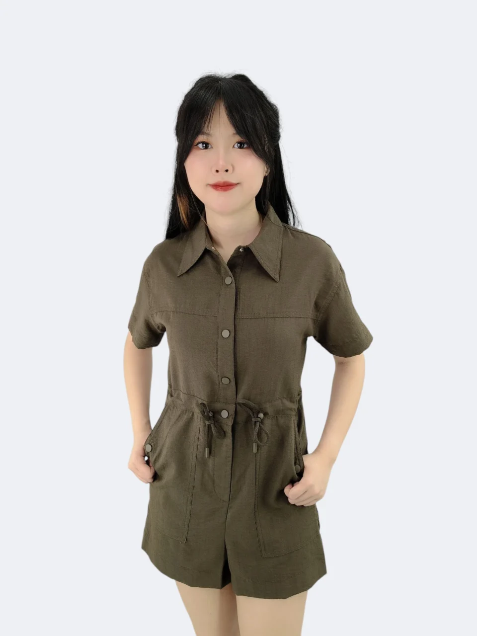 JAN UTILITY SHIRT ROMPER — view 3