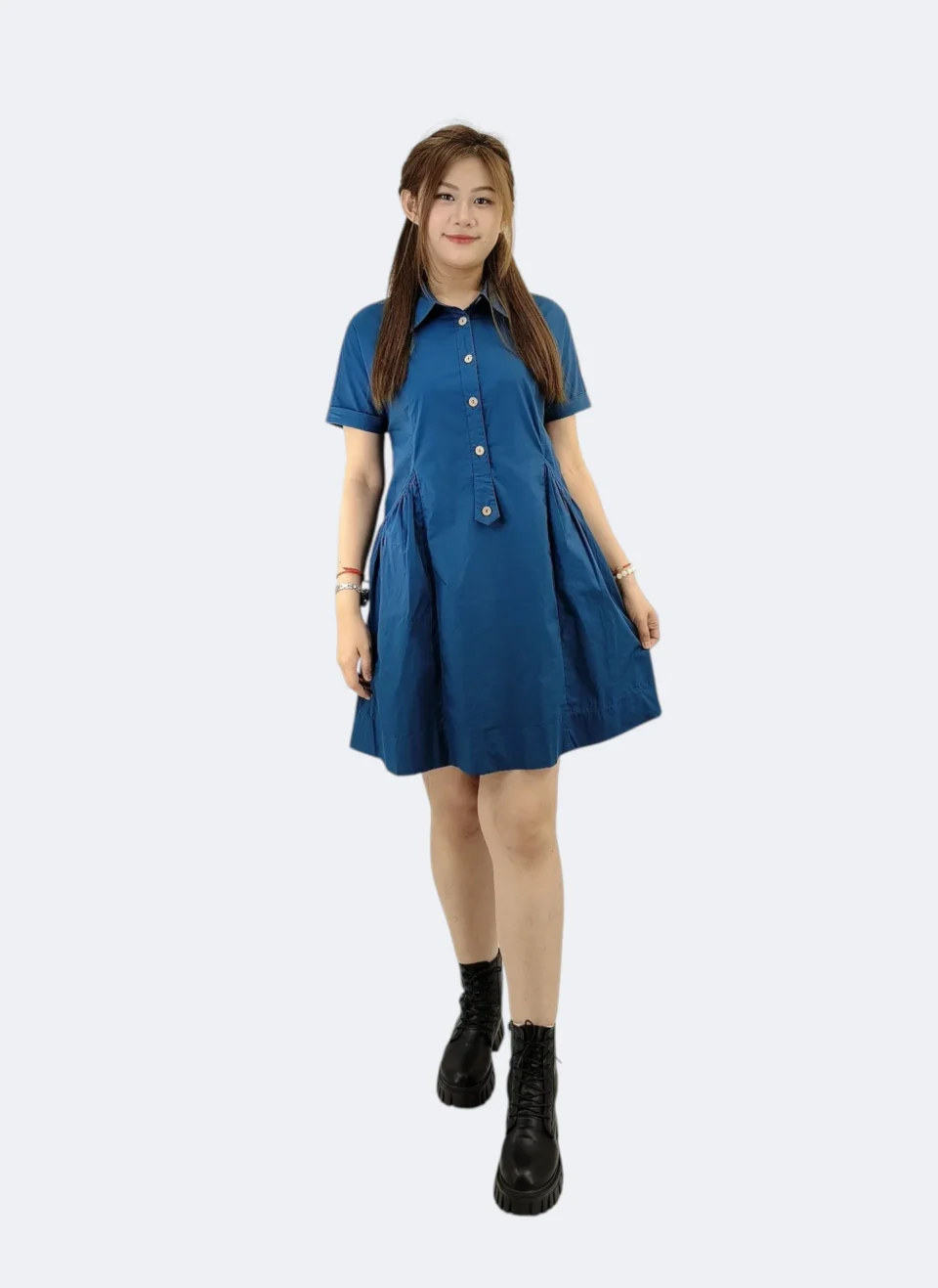 MIA CASUAL COLLAR BUTTON DOWN DRESS — view 10