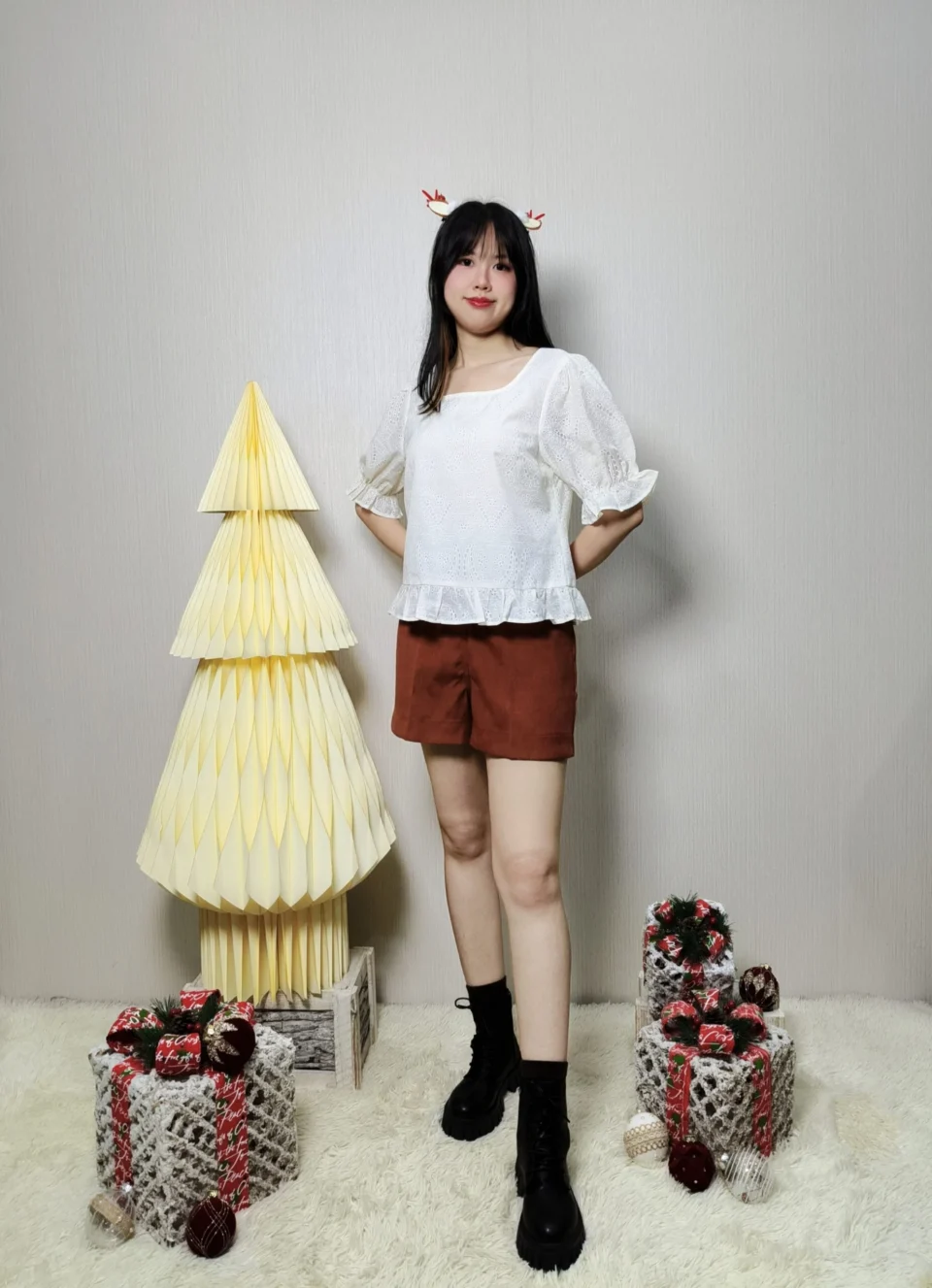 SAYA PAISELY PRINT PUFF SLEEVE TOP — view 3