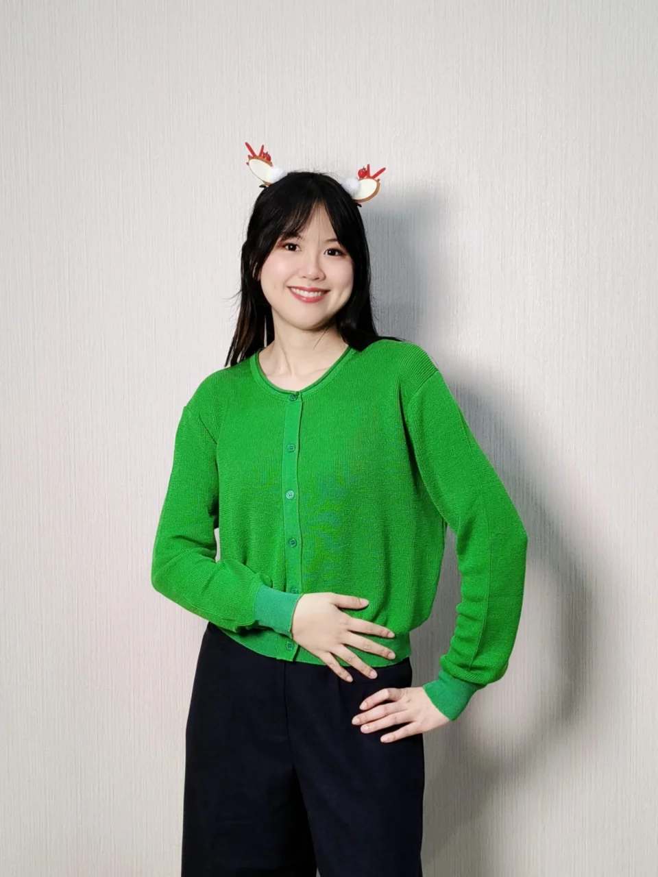 NANA BASIC BUTTON KNIT CARDIGAN — view 4