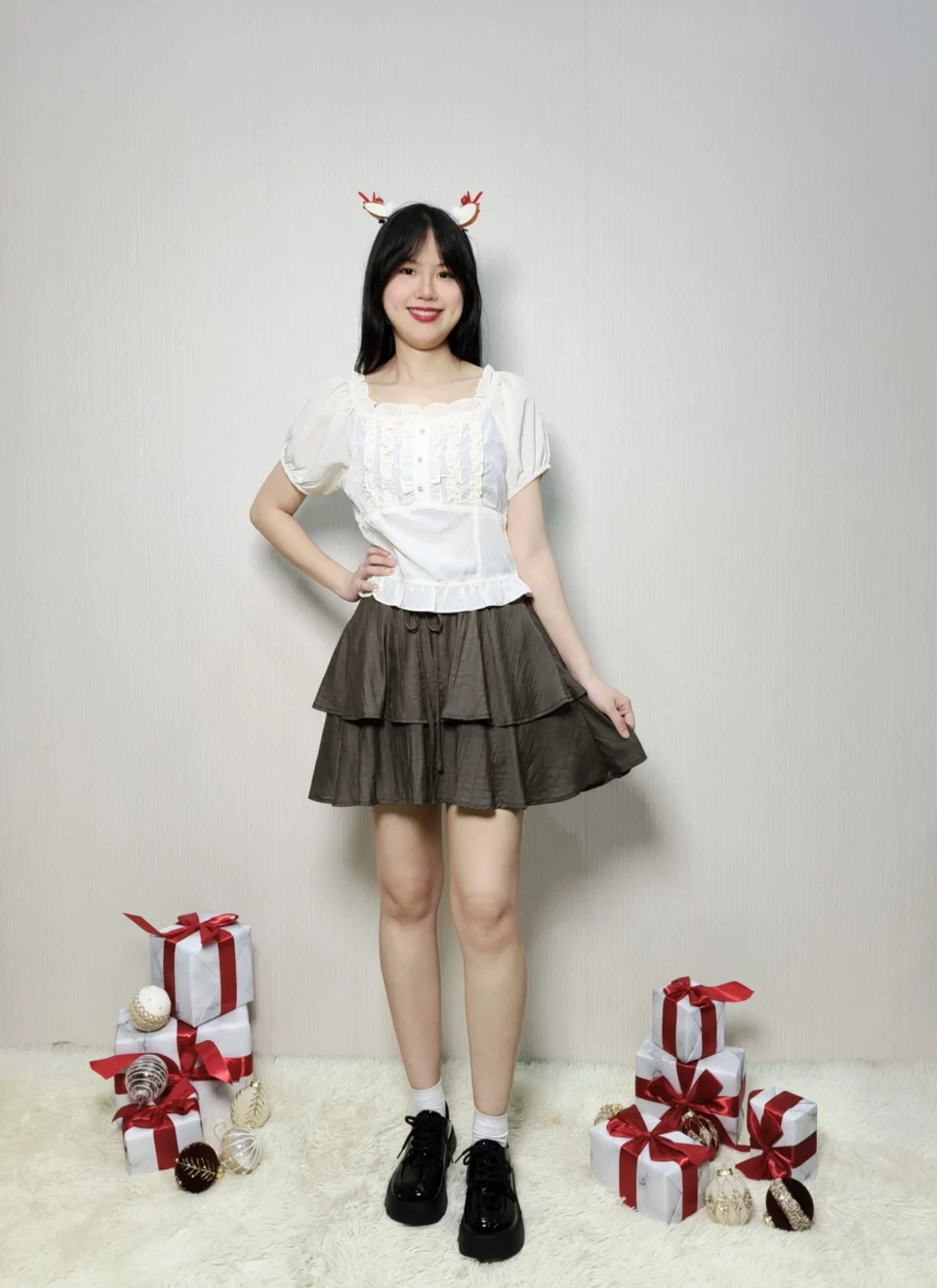 SASHA SWEET PUFF SLEEVE BLOUSE — view 2