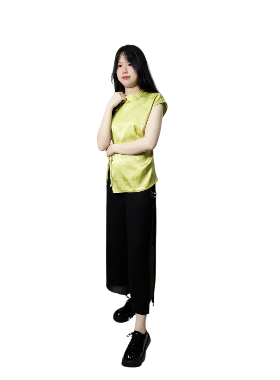 RIO CNY FESTIVE WIDE-LEG CULOTTES — view 4