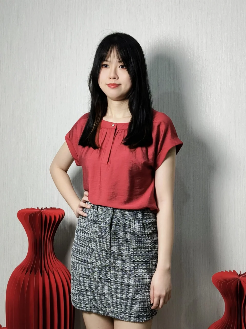 KACIE SOFT TWEED SKORT — view 3
