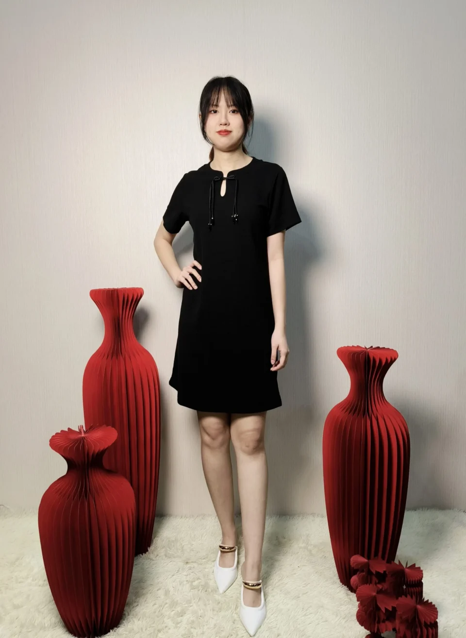 ZANE LUCKY KNOT CHEONGSAM-INSPIRED DRESS — view 2