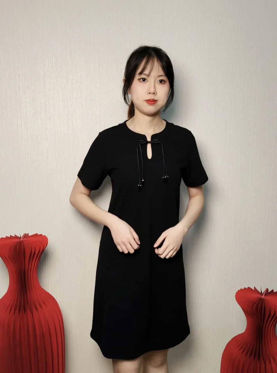 ZANE LUCKY KNOT CHEONGSAM-INSPIRED DRESS — view 3