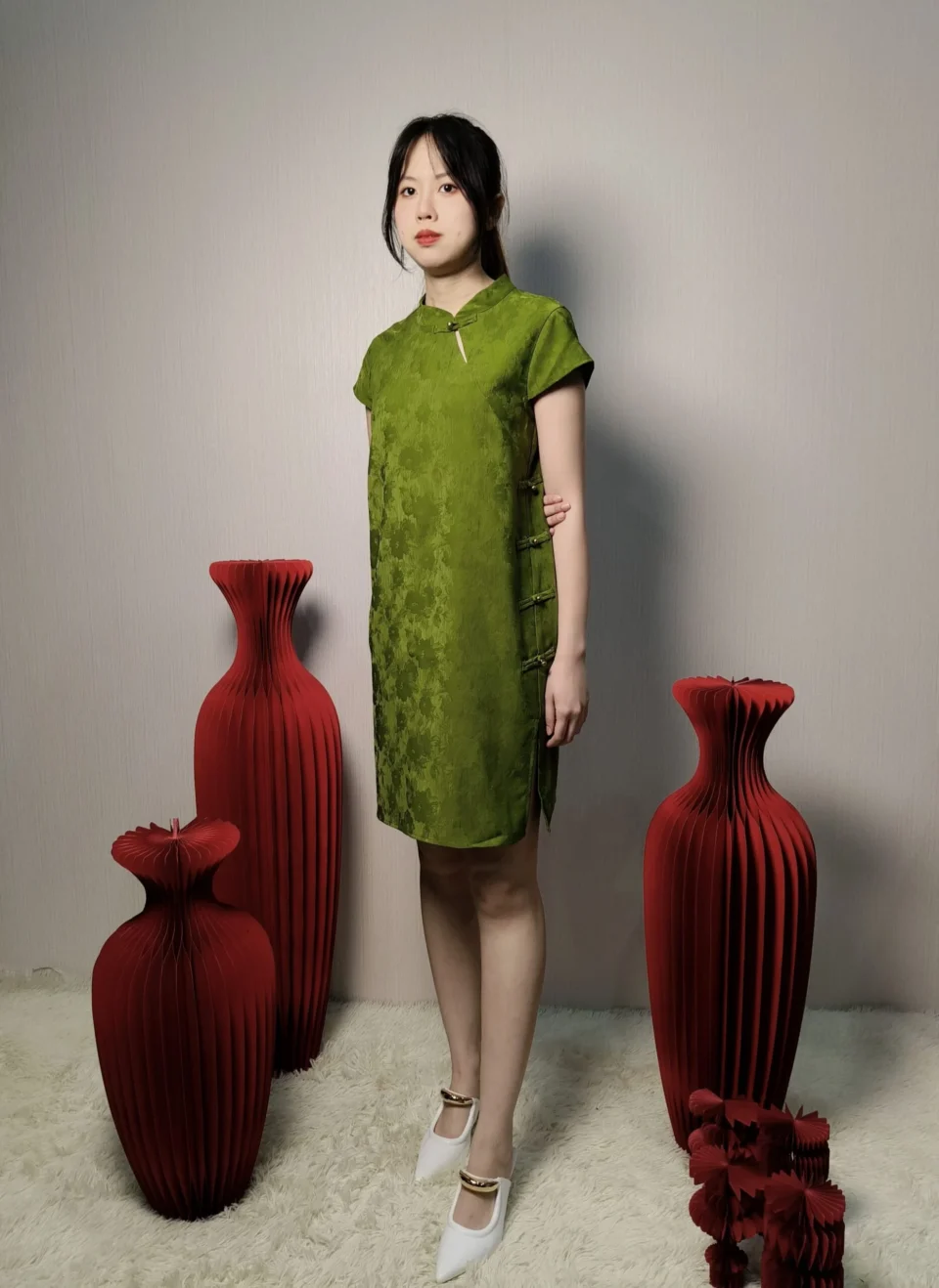 LULU PROSPER MANDARIN COLLAR DRESS — view 4
