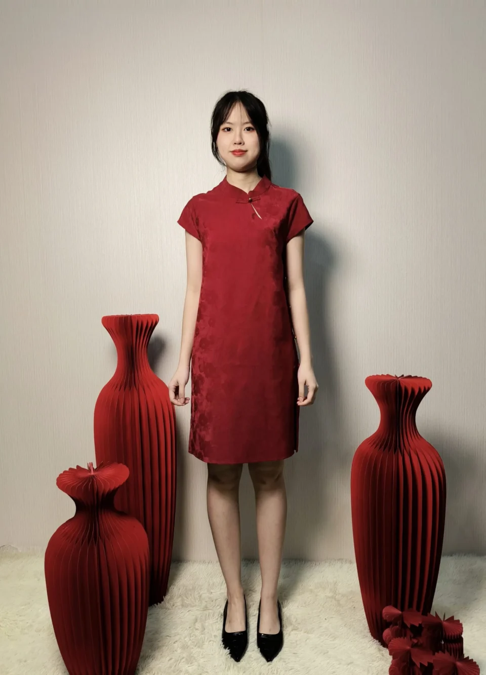 LULU PROSPER MANDARIN COLLAR DRESS — view 3