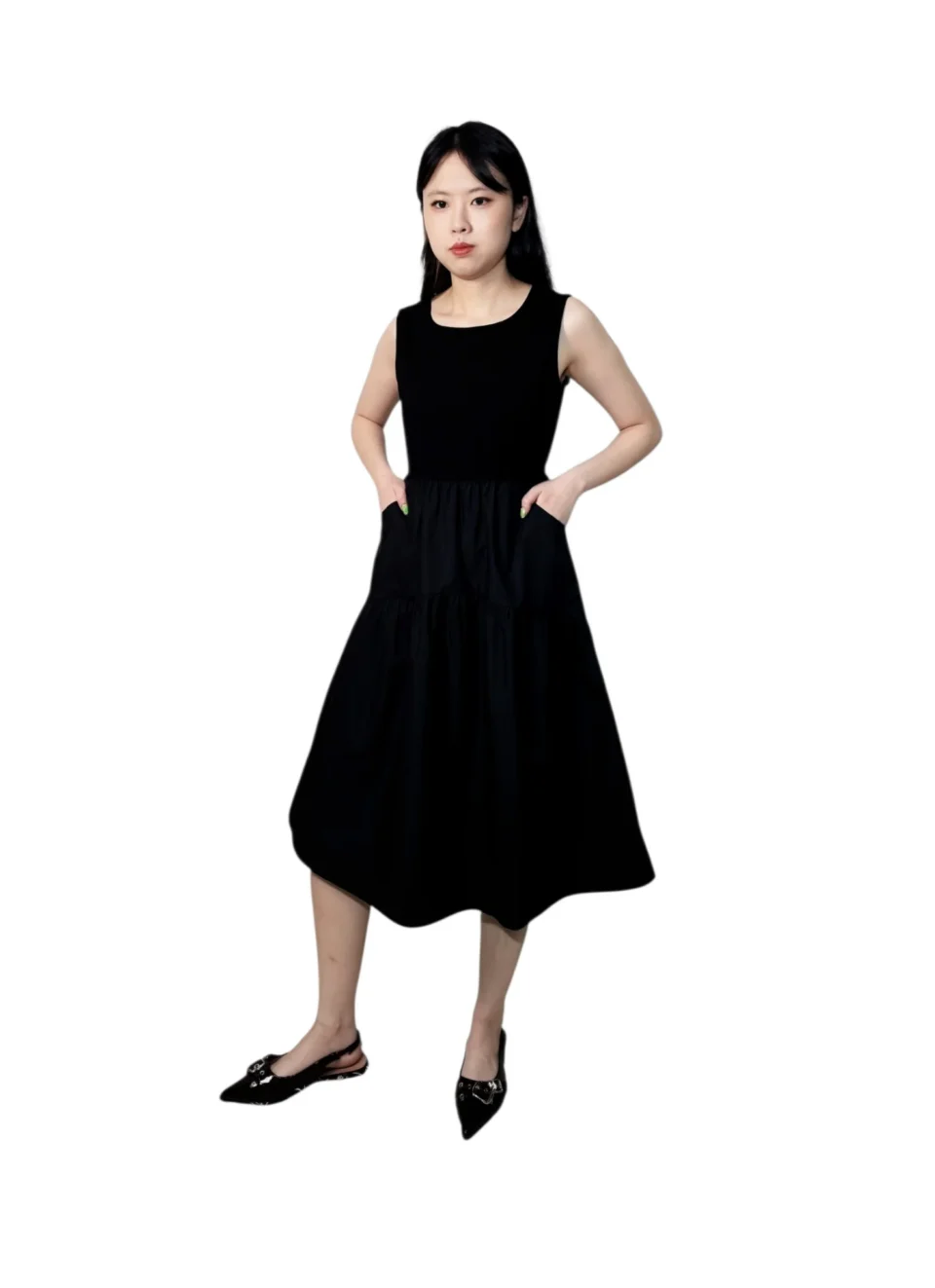 JENNY RELAXED FIT TIERED DRESS